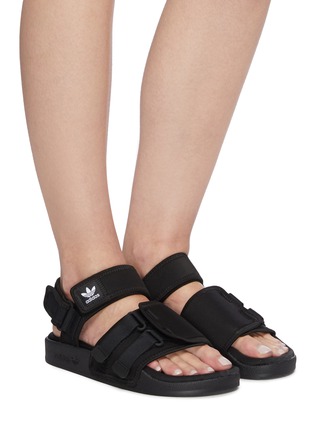 Figure View - Click To Enlarge - ADIDAS - 'New Adilette' Double Velcro Strap Sandals