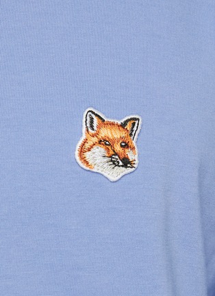  - MAISON KITSUNÉ - Fox Head Patch Cotton Crewneck T-Shirt