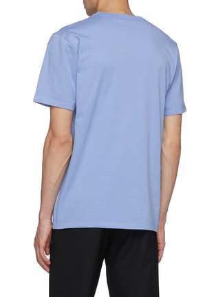 Back View - Click To Enlarge - MAISON KITSUNÉ - Fox Head Patch Cotton Crewneck T-Shirt