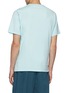 Back View - Click To Enlarge - MAISON KITSUNÉ - Navy Fox Patch Cotton Pocket T-Shirt