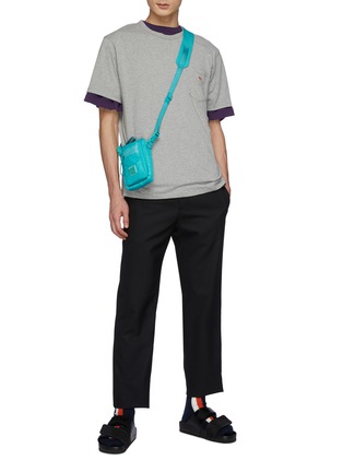 Figure View - Click To Enlarge - MAISON KITSUNÉ - Profile Fox Patch Cotton Pocket T-Shirt