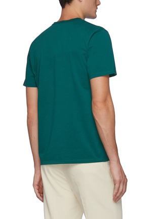 Back View - Click To Enlarge - MAISON KITSUNÉ - All Right' Fox Patch Cotton Crewneck T-Shirt