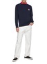 Figure View - Click To Enlarge - MAISON KITSUNÉ - All Right Fox' Patch Cotton Crewneck Sweatshirt