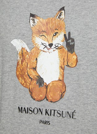  - MAISON KITSUNÉ - ALL RIGHT FOX' PRINT CLASSIC T-SHIRT