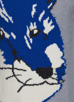  - MAISON KITSUNÉ - Fox Head Jacquard Wool Sweater