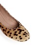 Detail View - Click To Enlarge - CHLOÉ - Scalloped edge leopard print pony hair flats