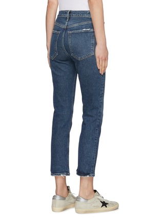 Back View - Click To Enlarge - AGOLDE - 'Riley' Distress Detail High Rise Crop Jeans