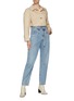 Figure View - Click To Enlarge - AGOLDE - 'Riya' Belted Taper Leg Jeans