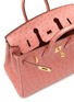 Detail View - Click To Enlarge - MAIA - Birkin Terre Cuite 25cm Ostrich leather bag