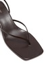 Detail View - Click To Enlarge - THE ROW - 'Constance' Sculpted Heel Strappy Thong Slingback Leather Sandals