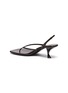  - THE ROW - 'Constance' Sculpted Heel Strappy Thong Slingback Leather Sandals