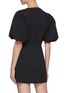 Back View - Click To Enlarge - FRAME - Nina' puff sleeve square neck mini dress