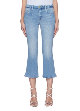 Main View - Click To Enlarge - FRAME - Le Pixie Crop' flared jeans