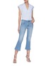 Figure View - Click To Enlarge - FRAME - Le Pixie Crop' flared jeans