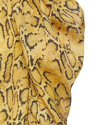  - FRAME - Python print off-shoulder billow top