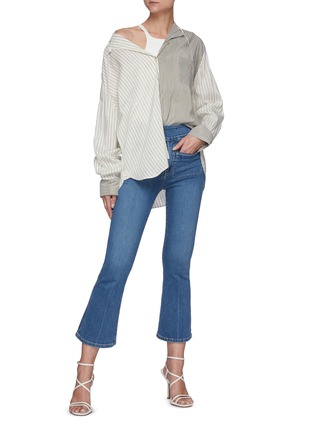 Figure View - Click To Enlarge - FRAME - Le Hardy' double button flare leg jeans