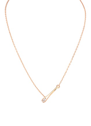 Main View - Click To Enlarge - REPOSSI - 'Serti Inversé' Diamond Rose Gold Necklace