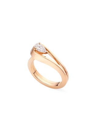 Main View - Click To Enlarge - REPOSSI - 'SERTI INVERSÉ' DIAMOND ROSE GOLD RING