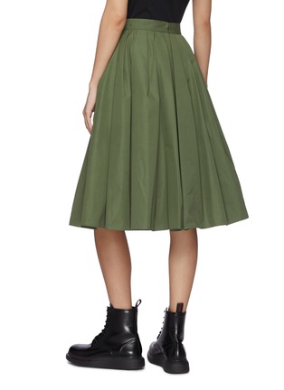 Back View - Click To Enlarge - ALEXANDER MCQUEEN - Gathered A-line midi skirt