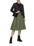 Figure View - Click To Enlarge - ALEXANDER MCQUEEN - Gathered A-line midi skirt