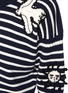  - ALEXANDER MCQUEEN - Embroidered patch stripe sweater
