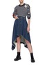 Figure View - Click To Enlarge - ALEXANDER MCQUEEN - Embroidered patch stripe sweater