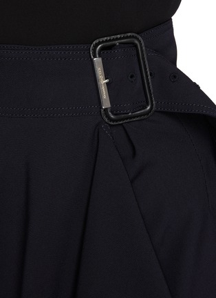 Detail View - Click To Enlarge - ALEXANDER MCQUEEN - Belted drape military skirt