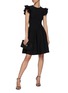 Figure View - Click To Enlarge - ALEXANDER MCQUEEN - Ruffle sleeve mini dress