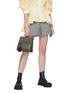 Figure View - Click To Enlarge - ALEXANDER MCQUEEN - 'The Short Story' Metal Handle Leather Tote