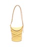 Main View - Click To Enlarge - ALEXANDER MCQUEEN - 'The Curve' Crisscross Detail Small Leather Bucket Tote
