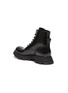  - ALEXANDER MCQUEEN - 'Wonder' Curved Toe Tread Sole Leather Lace-up Boots