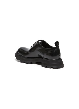  - ALEXANDER MCQUEEN - 'Wonder' Curved Toe Tread Sole Leather Oxford Shoes