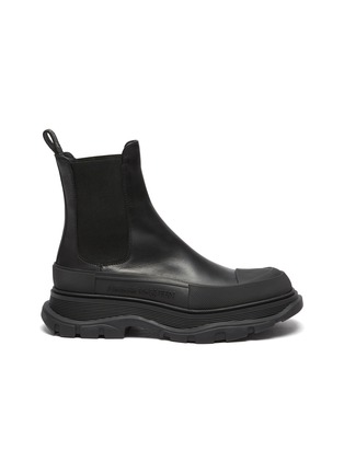 Main View - Click To Enlarge - ALEXANDER MCQUEEN - 'Tread Slick' Platform Sole Leather Boots