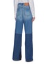 Back View - Click To Enlarge - VICTORIA BECKHAM - Patchwork flared jeans