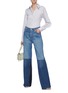 Figure View - Click To Enlarge - VICTORIA BECKHAM - Patchwork flared jeans