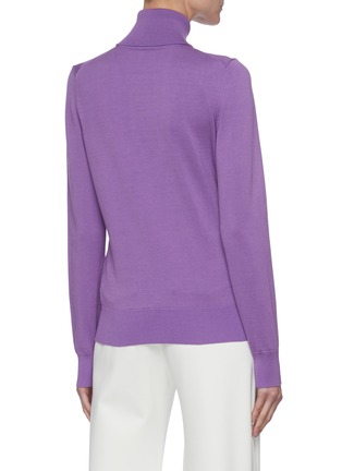 Back View - Click To Enlarge - VICTORIA BECKHAM - Turtleneck Front Pleat Sweater