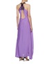 Back View - Click To Enlarge - VICTORIA BECKHAM - Lace neck cami maxi dress