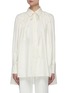 Main View - Click To Enlarge - VICTORIA BECKHAM - Neck Tie Pleat Silk Blouse
