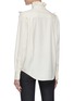 Back View - Click To Enlarge - VICTORIA BECKHAM - Ruffle Detail Button Down Silk Blouse