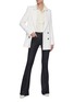 Figure View - Click To Enlarge - VICTORIA BECKHAM - Ruffle Detail Button Down Silk Blouse