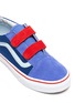 Detail View - Click To Enlarge - VANS - 'Old Skool' Colourblock Double Velcro Closure Suede Kids Sneakers