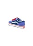 VANS - 'Old Skool' Colourblock Double Velcro Closure Suede Toddler Sneakers