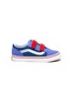 Main View - Click To Enlarge - VANS - 'Old Skool' Colourblock Double Velcro Closure Suede Toddler Sneakers
