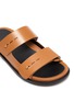 Detail View - Click To Enlarge - MERCEDES CASTILLO - 'Samira' Adjustable Double Band Leather Slides