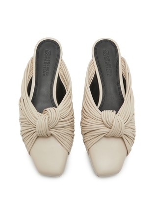 Detail View - Click To Enlarge - MERCEDES CASTILLO - Nadine Knotted Motif Leather Slides