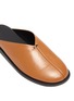 Detail View - Click To Enlarge - MERCEDES CASTILLO - 'Faye' Raised Centre Seam Leather Slides