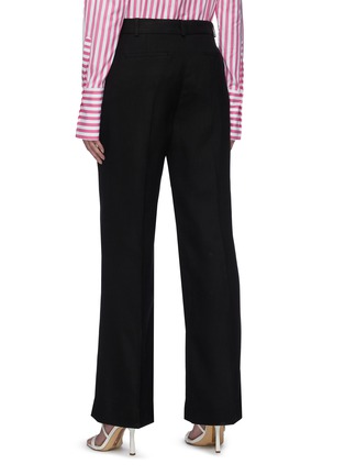 Back View - Click To Enlarge - VICTORIA, VICTORIA BECKHAM - Basket weave straight fit suiting pants