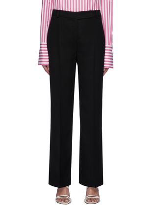 Main View - Click To Enlarge - VICTORIA, VICTORIA BECKHAM - Basket weave straight fit suiting pants