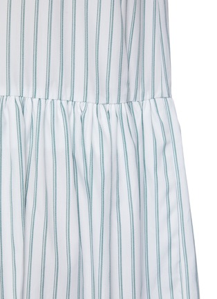 Detail View - Click To Enlarge - VICTORIA, VICTORIA BECKHAM - Melange stripe off-shoulder dress