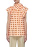 Main View - Click To Enlarge - VICTORIA, VICTORIA BECKHAM - Gingham Check Bow Detail Blouse